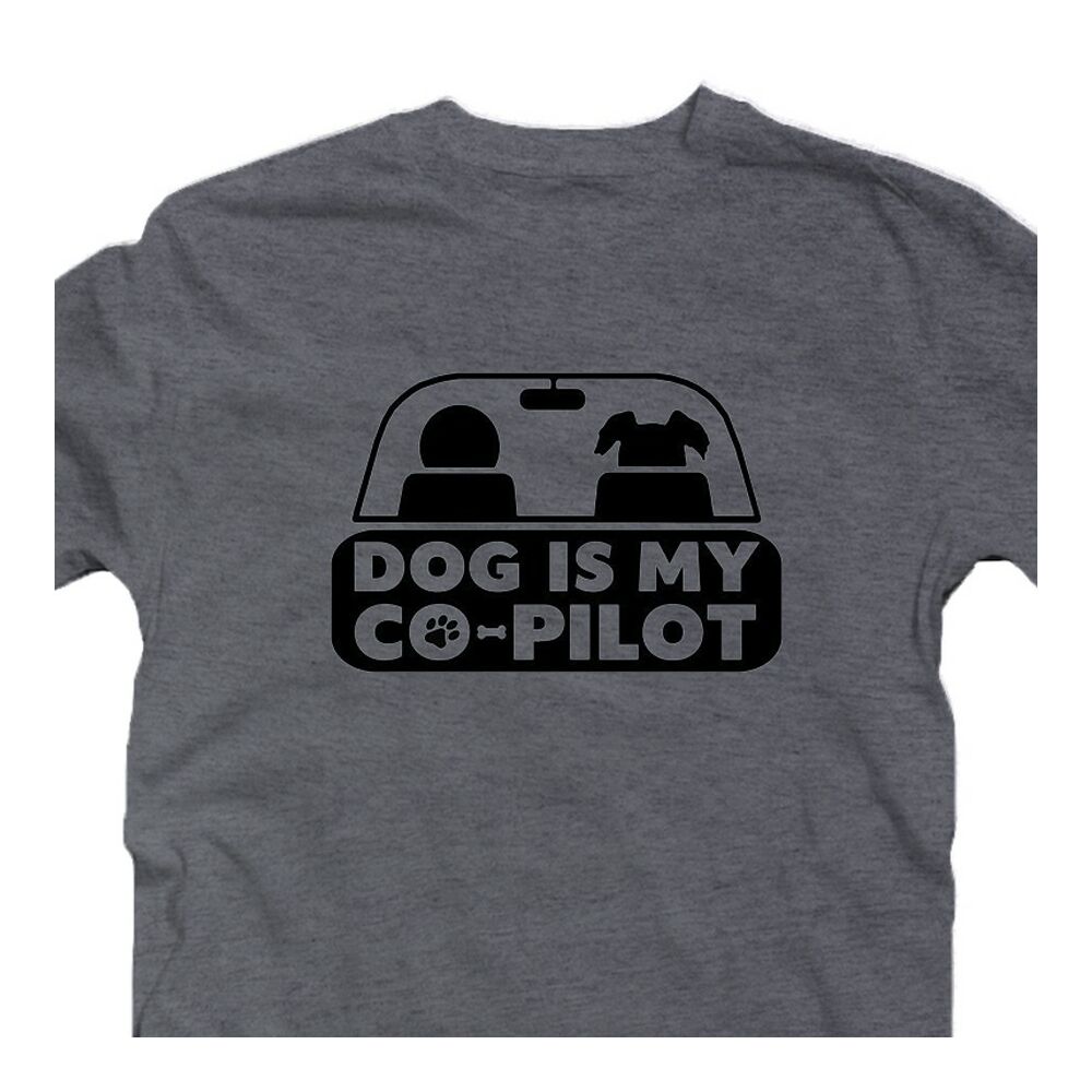 Dog Is My Co-Pilot Állatos Vicces Póló 2
