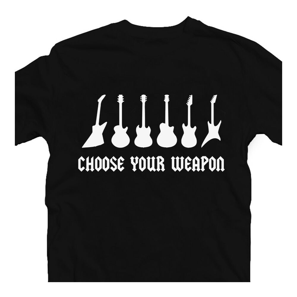 Choose Your Weapon - Gitár Feliratos Póló 2