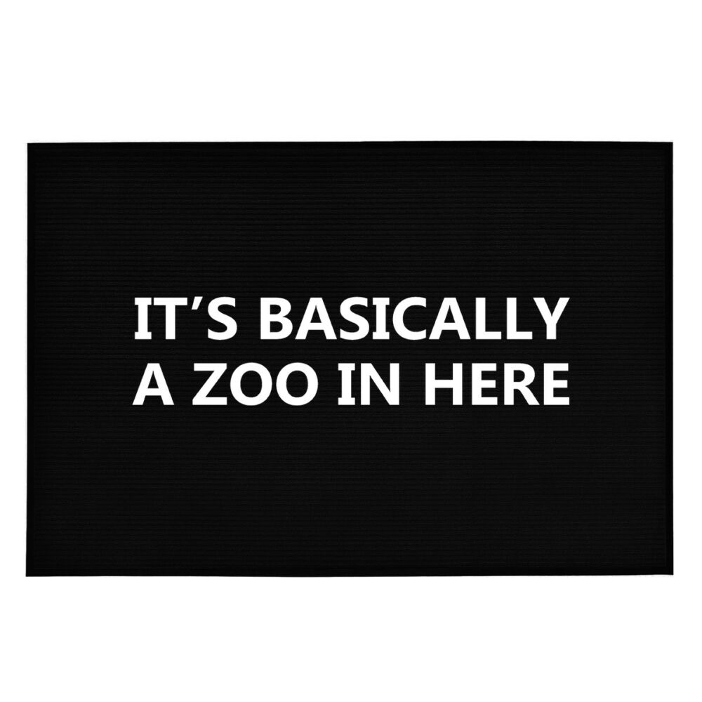 It's Basically a Zoo in Here' Vicces, Tréfás Lábtörlő