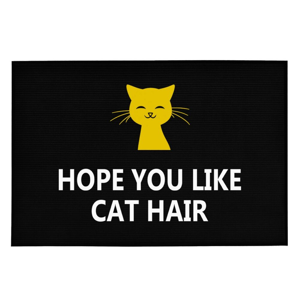 Hope You Like Cat Hair' Vicces, Tréfás Lábtörlő