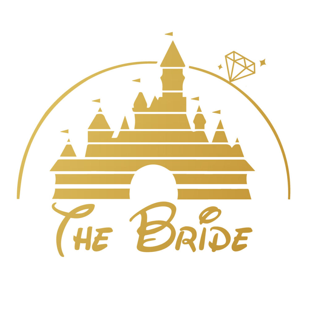 The Bride Disney Castle Ajándék Parti Póló Lánybúcsúra 2