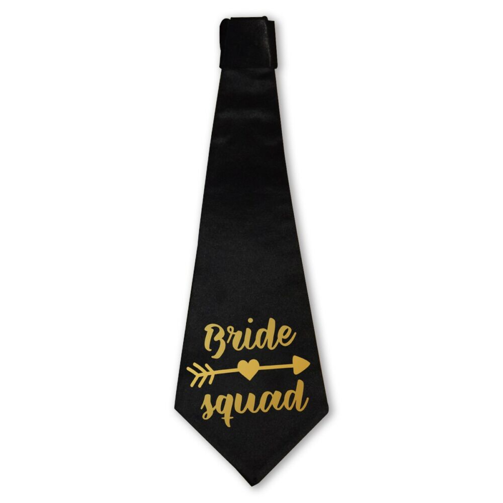 Bride Squad Feliratú Nyakkendő Lánybúcsúra