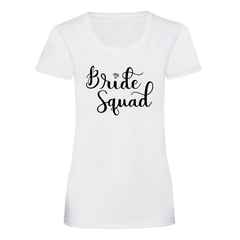 Diamond Bride Squad Feliratos Női Póló Lánybúcsúra