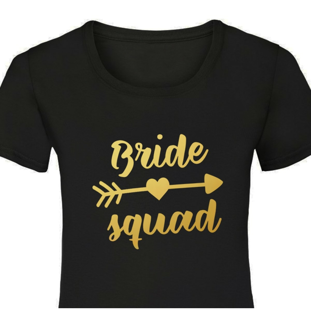 Bride Squad Heart Arrow Női Póló Lánybúcsúra 2
