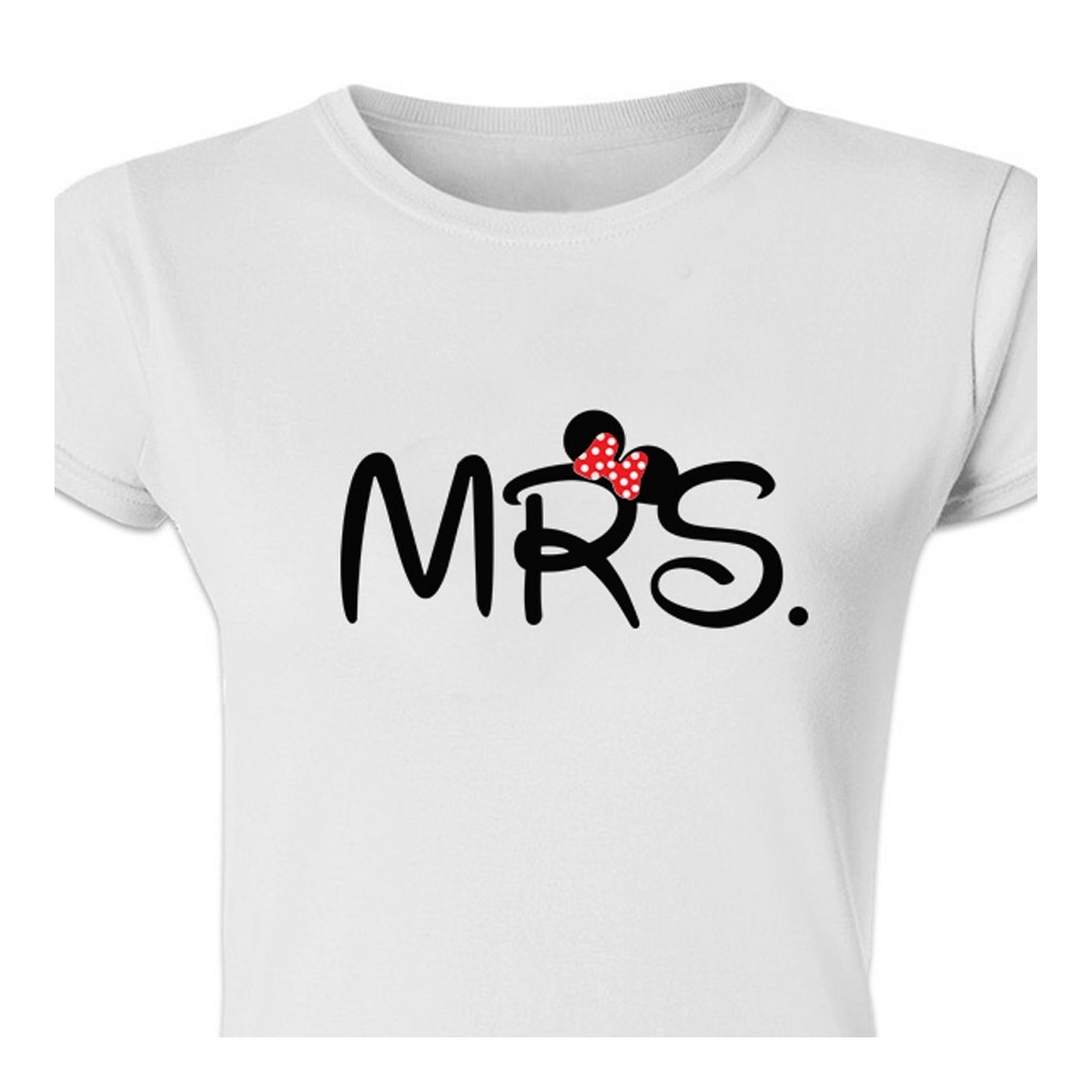 Minnie Mrs.' Feliratos Lánybúcsú Női Póló 2