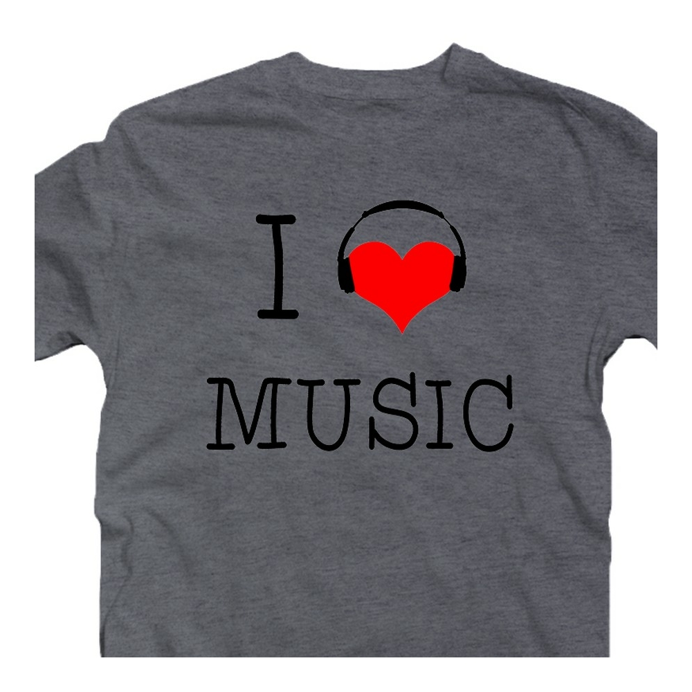 I Love Music Zenei Feliratos Póló 2
