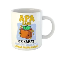 Kép 1/3 - Apa Bank: Szabad Felhasználás Ajándék Bögre