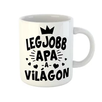 Kép 1/3 - Legjobb Apa a Világon Korona Ajándék Bögre