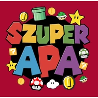 Kép 2/4 - Szuper Apa Mario Ajándék Póló 2