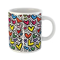 Kép 1/3 - Színes Szívek Ajándék Bögre Valentin-napra