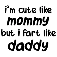 Kép 2/2 - I'm Cute Like Mommy... Baba Body Ruha 2