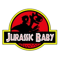 Kép 2/2 - Jurassic Baby Mintás Baba Body Ruha 2