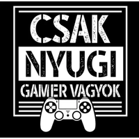 Kép 3/4 - Csak Nyugi Gamer Vagyok Geek Póló 2