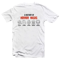 Kép 1/3 - History of Horror Masks Ajándék Póló Halloween-re