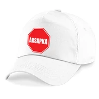 Kép 1/2 - Ársapka Vicces Feliratú Ajándék Fehér Baseball Sapka
