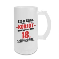 Kép 1/3 - Ezt a Béna Ajándékot Kaptam 18. Szülinapomra! Szülinapi Söröskorsó