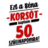Kép 2/3 - Ezt a Béna Ajándékot Kaptam 50. Szülinapomra! Szülinapi Söröskorsó 2