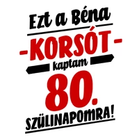 Kép 2/3 - Ezt a Béna Ajándékot Kaptam 80. Szülinapomra! Szülinapi Söröskorsó 2
