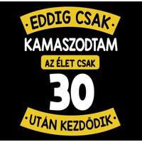 Kép 2/4 - Eddig Csak Kamaszodtam..., 30. Szülinapi Vicces Ajándék Póló 2