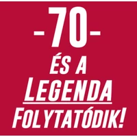 Kép 3/4 - 70 és a Legenda Folytatódik! Szülinapi Mintás Ajándék Póló 2