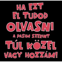 Kép 3/4 - Ha Ezt El Tudod Olvasni a Pasim Szerint… Vicces Páros Póló 2