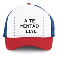 Kép 1/3 - Saját Mintás Retro Trucker Hálós Sapka
