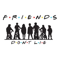 Kép 2/4 - Friends Don't Lie Ajándék Vicces Póló