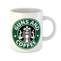 Kép 1/3 - Guns and Coffee Kávés Ajándék Bögre