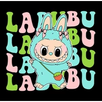 Kép 2/3 - Labubu Mintás Vicces Póló - 6.0 2
