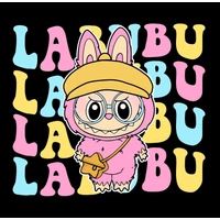 Kép 2/3 - Labubu Mintás Vicces Póló - 8.0 2