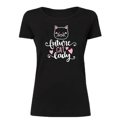 Future Cat Lady Állatos, Vicces Póló