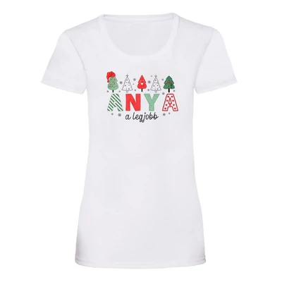 Anya a Legjobb Karácsonyi Mintás Ajándék Póló