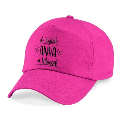 A Legjobb Anya a Világon Pink Ajándék Baseball Sapka