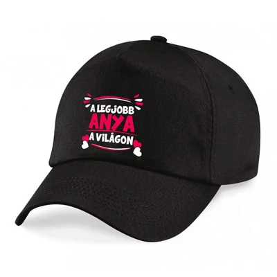 A Legjobb Anya a Világon Pink Szívek Ajándék Baseball Sapka