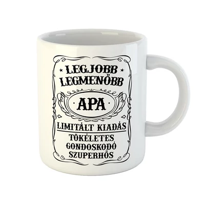 Legjobb, Legmenőbb Apa Ajándék Bögre