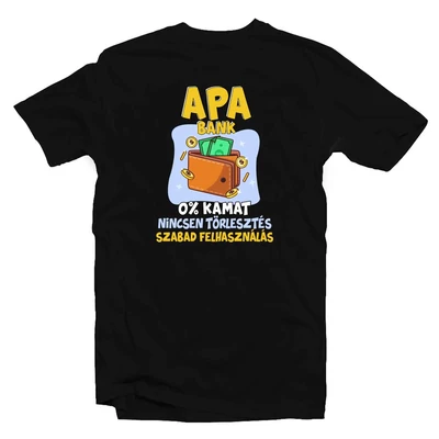 Apa Bank: Szabad Felhasználás Ajándék Póló