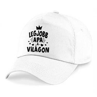 Legjobb Apa a Világon Korona Ajándék Sapka