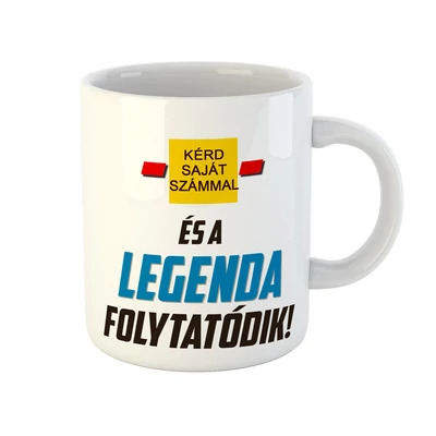 XXX és a Legenda Folytatódik! Ajándék Szülinapi Bögre