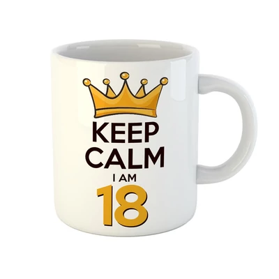 KEEP CALM, I'M 18 Szülinapi Ajándék Bögre