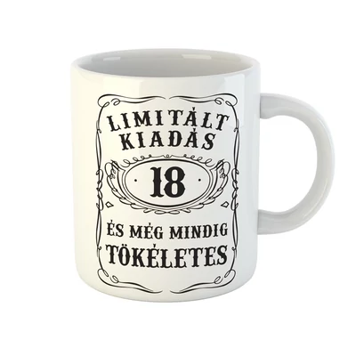Limitált Kiadás - 18. Születésnapra Ajándék Bögre