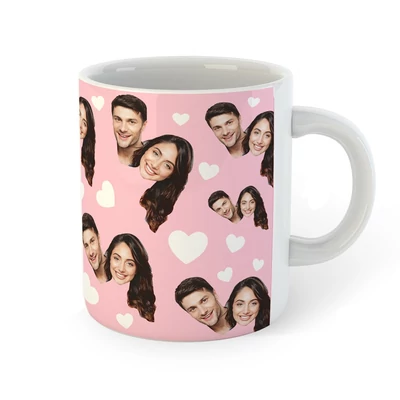 Egyedi Szerelmes Pár Bögre - Pink Egyedi Szerelmes Pár Bögre - Pink