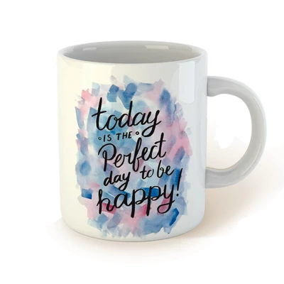 Today Is The Perfect Day To Be Happy! Pozitív Idézetes Bögre