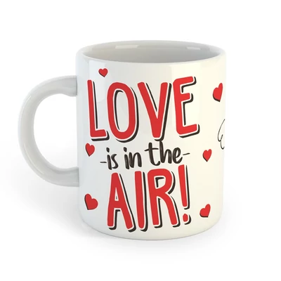 Love is in The Air Ajándék Szerelmes Bögre