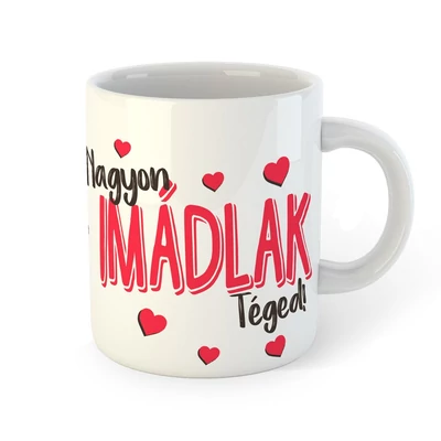 Nagyon Imádlak Téged Ajándék Szerelmes Bögre