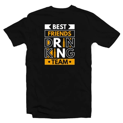 Best Friends Drinking Team Vicces Ajándék Póló Barátoknak Best Friends Drinking Team Vicces Ajándék Póló Barátoknak