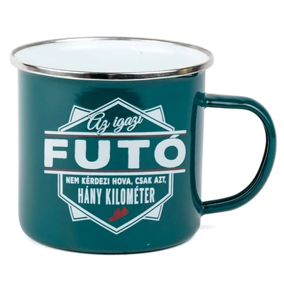 Ajándék Fém Bögre Foglalkozással - Futó