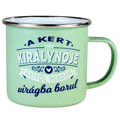 Ajándék Fém Bögre Foglalkozással - Kert Királynője