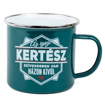 Ajándék Fém Bögre Foglalkozással - Kertész