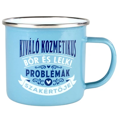 Ajándék Fém Bögre Foglalkozással - Kozmetikus
