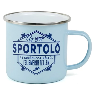 Ajándék Fém Bögre Foglalkozással - Sportoló
